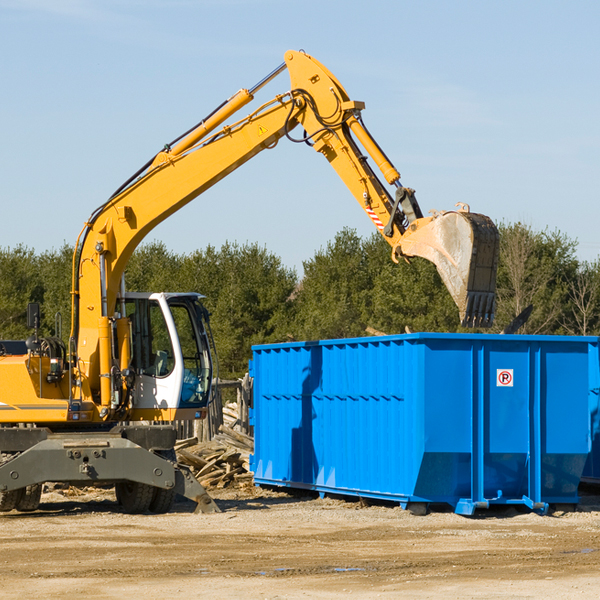 can i choose the location where the residential dumpster will be placed in Mound Valley Kansas